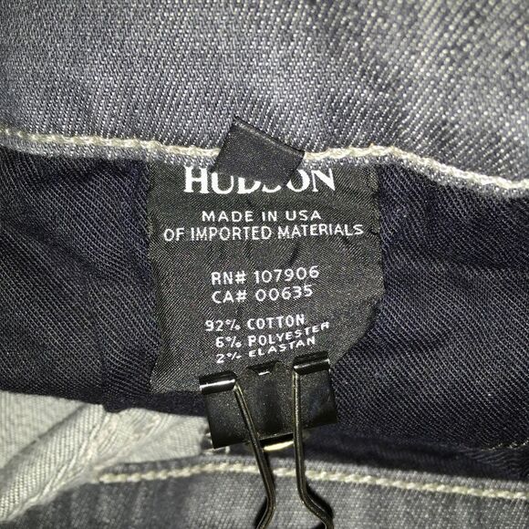 Hudson Jeans, Krista Super Skinny, gray, size 28. Raw hem, factory fading, EUC - Picture 5 of 11